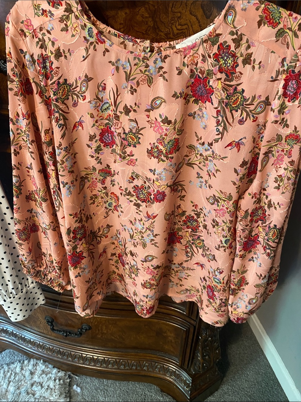 Loft floral paisley blouse